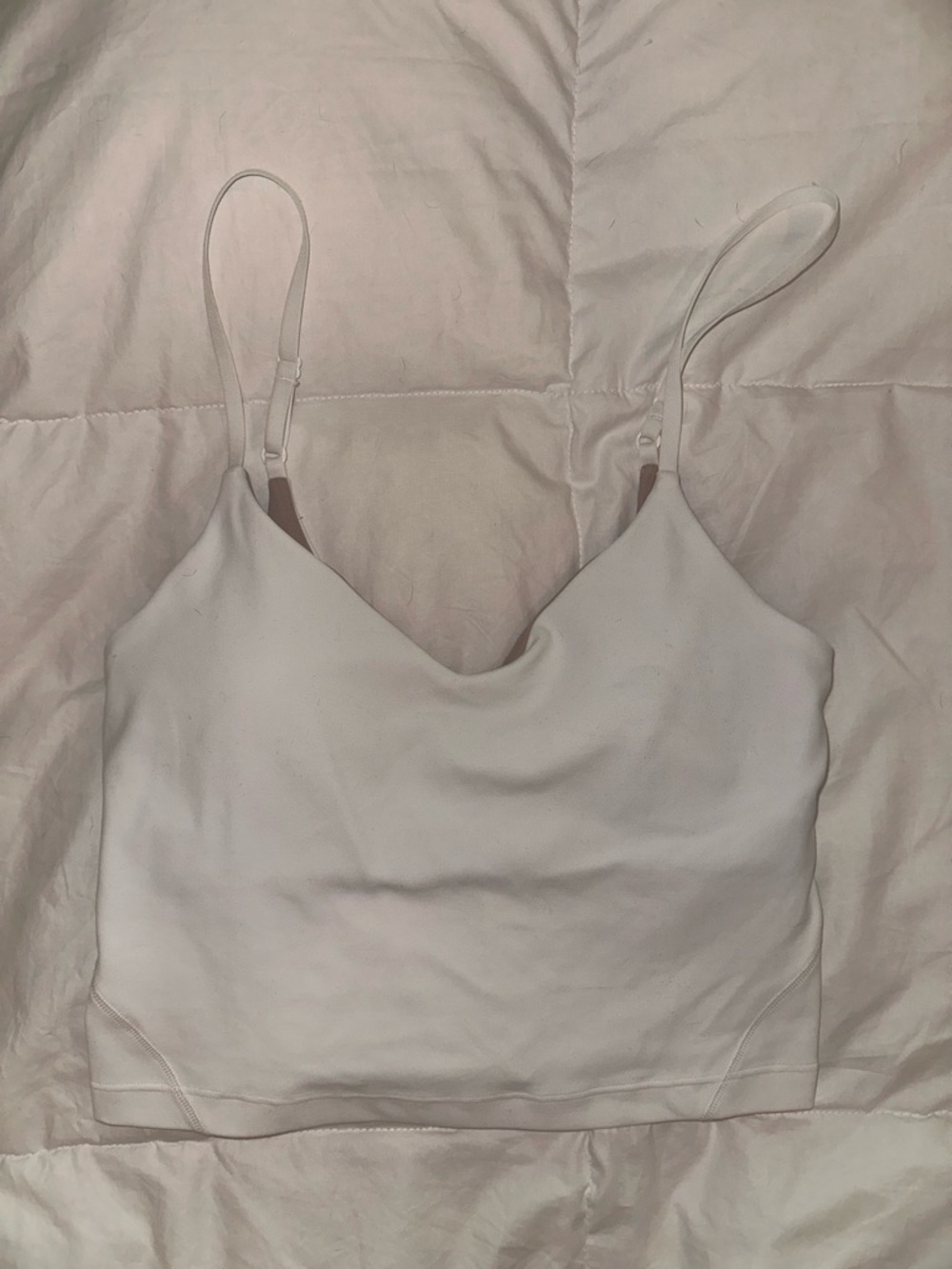 Lululemon White Strappy Sports Bra